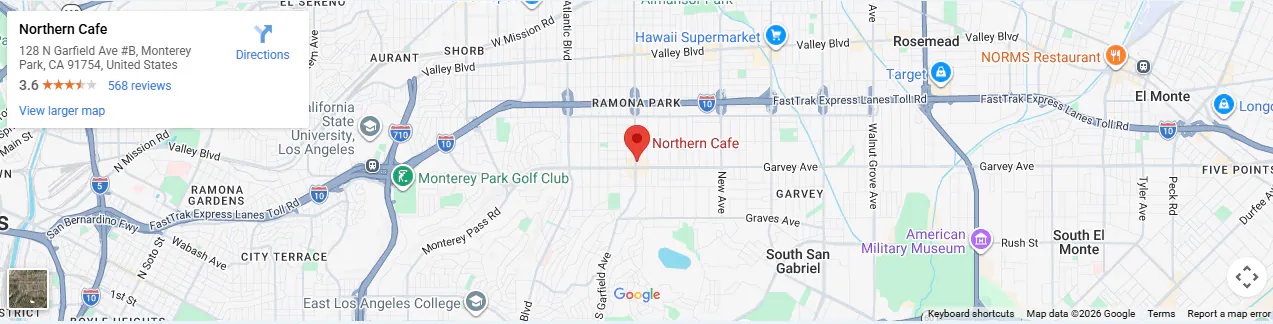 Location 128 N Garfield Ave #B, Monterey Park, CA 91754
